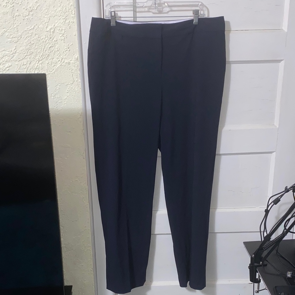 Liz Claiborne Navy Wide Leg Pants Size 16 Runs Small